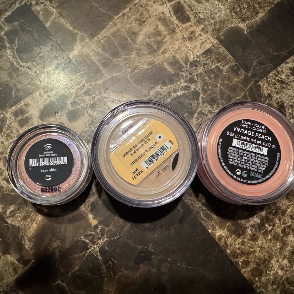 Set of threee baremineral makeup products